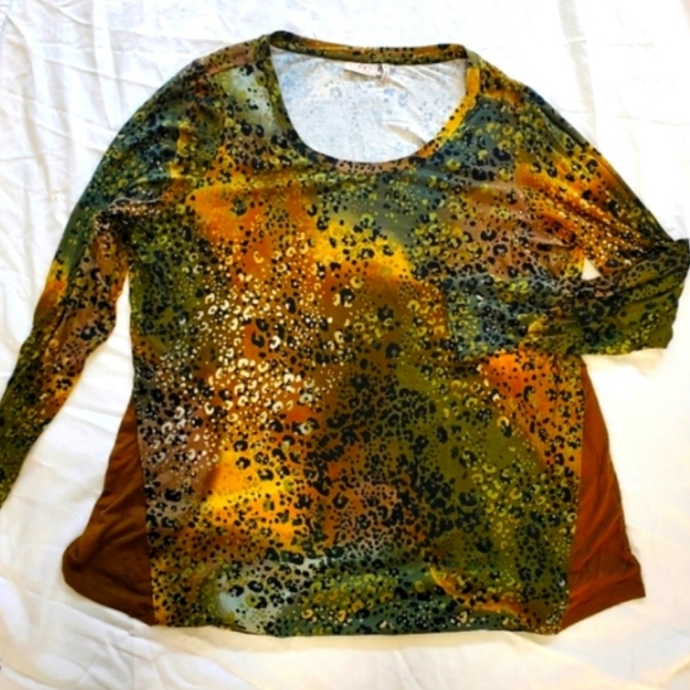 Logo tunic long sleeve top